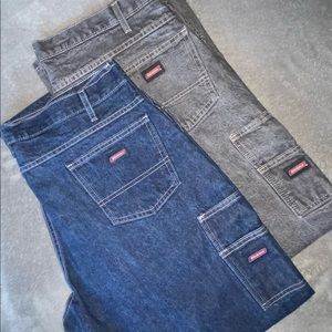 Dickies Genuine Carpenter Jeans, Stonewashed Black 40 X 34